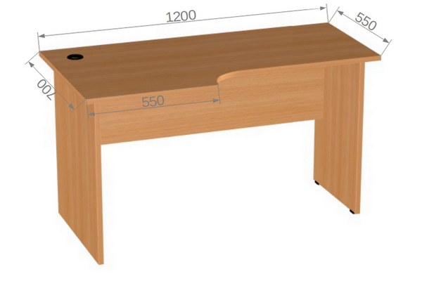 Офисная мебель ЭДЕМ Э-21.1R Угловой стол (правый)